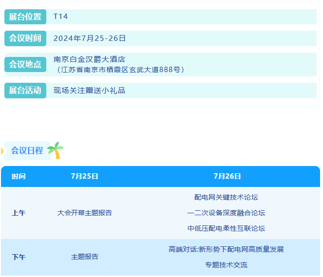 置恒第十四屆配電技術(shù)應用大會(huì )站位信息